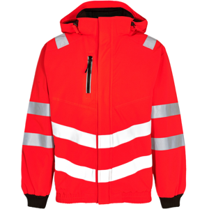 Engel Safety - Klasse 3 - Pilot Jakke Hivis Rød/Sort 4XL Engel Safety - Klasse 3 - Pilot Jakke Hivis Rød/Sort 4XL