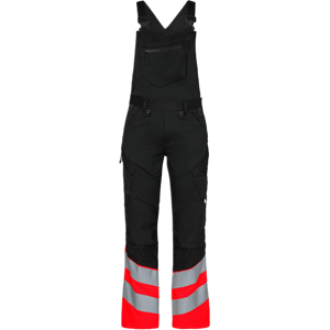 Engel Safety - Klasse 1 - Kjeledress Svart/Hivis Rød 132 Engel Safety - Klasse 1 - Kjeledress Svart/Hivis Rød 132