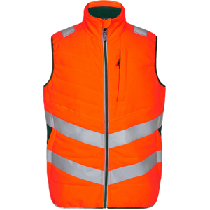 Engel Safety - Klasse 1 - Vest Hivis Oransje/Grønn 4XL Engel Safety - Klasse 1 - Vest Hivis Oransje/Grønn 4XL