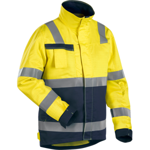 Blåkläder Skalljakke – Flammehemmende, Hi-Vis ( 811501640, Gul/marine, 1 Stykk, Størrelse-L ) Gul/marine L Blåkläder Skalljakke – Flammehemmende, Hi-Vis ( 811501640, Gul/marine, 1 Stykk, Størrelse-L ) Gul/marine L