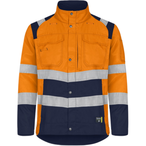 Tranemo Workwear Tranemo Vision Hv 433044 - Hi-Vis - Jakke Oransje / Marineblå 4XL Tranemo Workwear Tranemo Vision Hv 433044 - Hi-Vis - Jakke Oransje / Marineblå 4XL