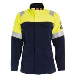Tranemo Workwear Tranemo Magma 563987 - Flammehemmende - Jakke Gul / Marineblå L Tranemo Workwear Tranemo Magma 563987 - Flammehemmende - Jakke Gul / Marineblå L