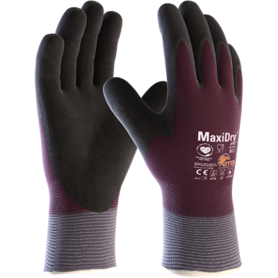 ATG Maxidry Zero Ht - Kutthansker, 6 Par Plomme 10 ATG Maxidry Zero Ht - Kutthansker, 6 Par Plomme 10