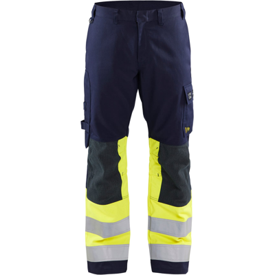 Blåkläder 14781514 Multinorm Arbeidsbukse Marineblå/Hivis Gul C156 Blåkläder 14781514 Multinorm Arbeidsbukse Marineblå/Hivis Gul C156