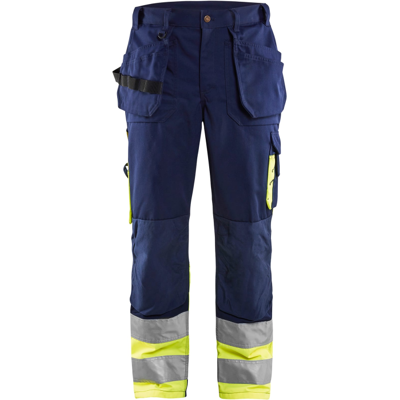 Blåkläder 15291860 Klasse 1 Håndverksbukse Marineblå/Hivis Gul C52 Blåkläder 15291860 Klasse 1 Håndverksbukse Marineblå/Hivis Gul C52