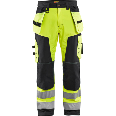 Blåkläder 15672517 Klasse 2 Håndverksbukse Hivis Gul/Sort C60 Blåkläder 15672517 Klasse 2 Håndverksbukse Hivis Gul/Sort C60