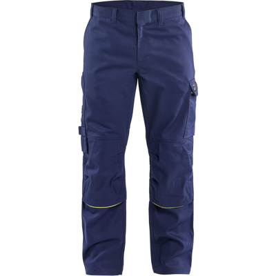 Blåkläder 17011501 Multinorm Sveisebukse Marineblå/Hivis Gul D128 Blåkläder 17011501 Multinorm Sveisebukse Marineblå/Hivis Gul D128