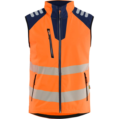 Blåkläder 30912513 Hi-Viz Vest Hivis Oransje/Marineblå XXL Blåkläder 30912513 Hi-Viz Vest Hivis Oransje/Marineblå XXL