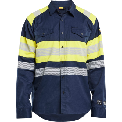 Blåkläder 32291517 Multinorm Skjorte Marineblå/Hivis Gul XXL Blåkläder 32291517 Multinorm Skjorte Marineblå/Hivis Gul XXL