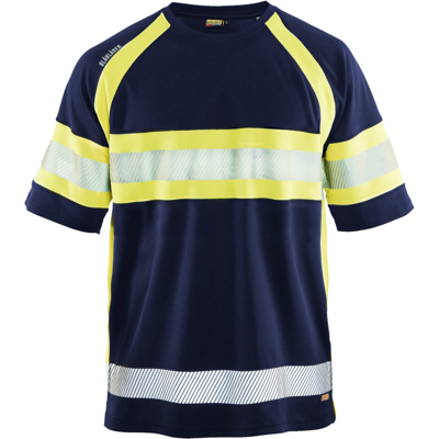 Blåkläder 33371051 Klasse 1 T-Skjorte Marineblå/Hivis Gul L Blåkläder 33371051 Klasse 1 T-Skjorte Marineblå/Hivis Gul L