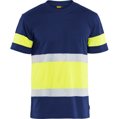 Blåkläder 33871030 Klasse 1 T-Skjorte Marineblå/Hivis Gul S Blåkläder 33871030 Klasse 1 T-Skjorte Marineblå/Hivis Gul S