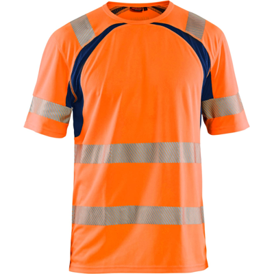 Blåkläder 33971013 Klasse 2 T-Skjorte Hivis Oransje/Marineblå XL Blåkläder 33971013 Klasse 2 T-Skjorte Hivis Oransje/Marineblå XL