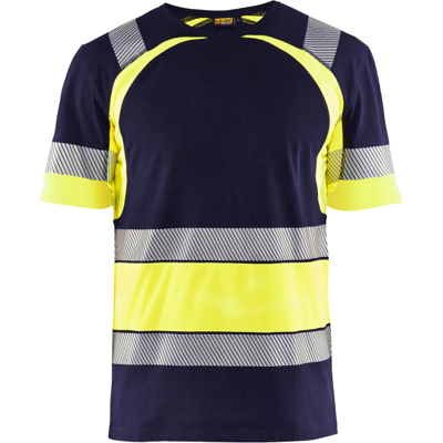 Blåkläder 34211030 Klasse 1 T-Skjorte Marineblå/Hivis Gul L Blåkläder 34211030 Klasse 1 T-Skjorte Marineblå/Hivis Gul L