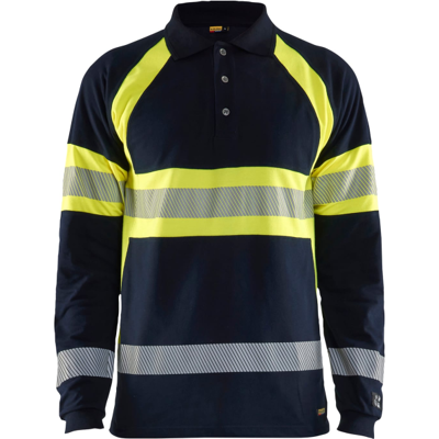 Blåkläder 34381741 Multinorm Pikéskjorte Marineblå/Hivis Gul XL Blåkläder 34381741 Multinorm Pikéskjorte Marineblå/Hivis Gul XL