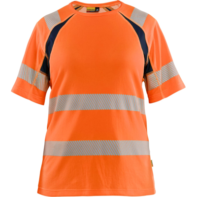 Blåkläder 35032537 Klasse 2 T-Skjorte Hivis Oransje/Marineblå S Blåkläder 35032537 Klasse 2 T-Skjorte Hivis Oransje/Marineblå S