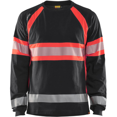Blåkläder 35101030 Klasse 1 T-Skjorte Svart/Hivis Rød S Blåkläder 35101030 Klasse 1 T-Skjorte Svart/Hivis Rød S