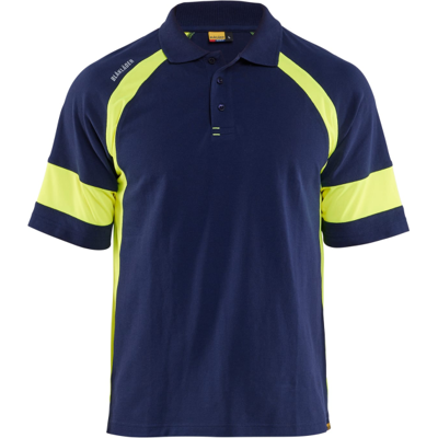 Blåkläder 35281050 Hi-Vis Pikéskjorte Marineblå/Hivis Gul L Blåkläder 35281050 Hi-Vis Pikéskjorte Marineblå/Hivis Gul L