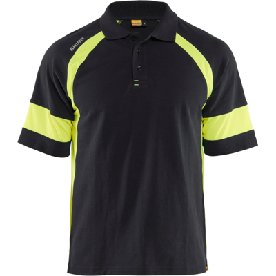 Blåkläder 35281050 Hi-Vis Pikéskjorte Svart/Hivis Gul XXL Blåkläder 35281050 Hi-Vis Pikéskjorte Svart/Hivis Gul XXL