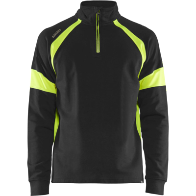 Blåkläder 35501158 Hi-Vis Sweatshirt Svart/Hivis Gul S Blåkläder 35501158 Hi-Vis Sweatshirt Svart/Hivis Gul S