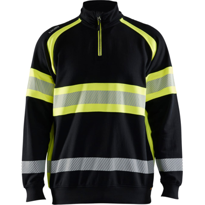 Blåkläder 35531158 Klasse 1 Genser Svart/Hivis Gul M Blåkläder 35531158 Klasse 1 Genser Svart/Hivis Gul M