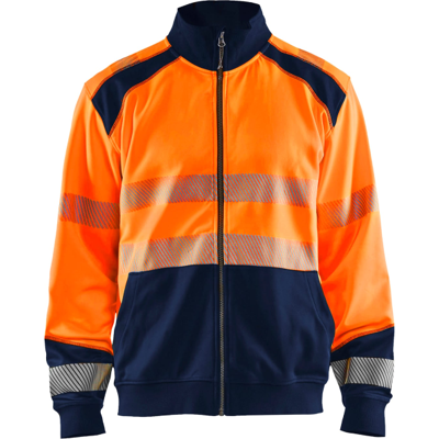 Blåkläder 35582528 Klasse 2 Genser Hivis Oransje/Marineblå XL Blåkläder 35582528 Klasse 2 Genser Hivis Oransje/Marineblå XL