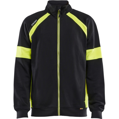Blåkläder 35671158 Hi-Vis Sweatshirt Svart/Hivis Gul S Blåkläder 35671158 Hi-Vis Sweatshirt Svart/Hivis Gul S