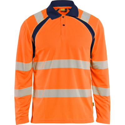 Blåkläder 35981013 Hi-Viz Pikéskjorte Hivis Oransje/Marineblå XL Blåkläder 35981013 Hi-Viz Pikéskjorte Hivis Oransje/Marineblå XL