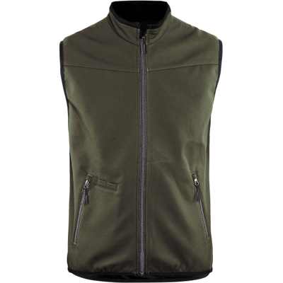 Blåkläder 38502516 Softshellvest Mørk oliven/svart S Blåkläder 38502516 Softshellvest Mørk oliven/svart S