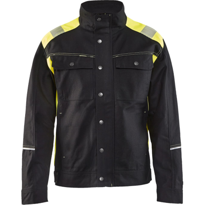 Blåkläder 40951370 Refleks Jakke Svart/Hivis Gul M Blåkläder 40951370 Refleks Jakke Svart/Hivis Gul M