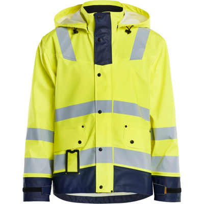 Blåkläder 43022003 Klasse 3 Regnjakke Hivis Gul/Marineblå S Blåkläder 43022003 Klasse 3 Regnjakke Hivis Gul/Marineblå S