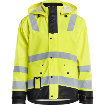 Blåkläder 43022003 Klasse 3 Regnjakke Hivis Gul/Sort S Blåkläder 43022003 Klasse 3 Regnjakke Hivis Gul/Sort S