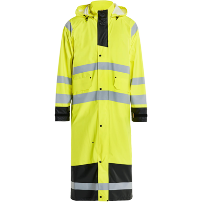 Blåkläder 43252000 Klasse 3 Regnfrakk Hivis Gul/Sort S Blåkläder 43252000 Klasse 3 Regnfrakk Hivis Gul/Sort S