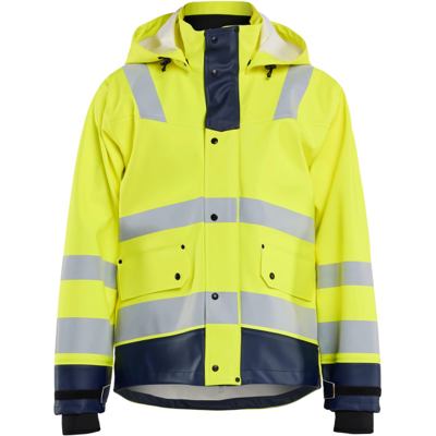 Blåkläder 43272005 Klasse 3 Regnjakke Hivis Gul/Marineblå XL Blåkläder 43272005 Klasse 3 Regnjakke Hivis Gul/Marineblå XL