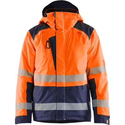 Blåkläder 44551987 Hi-Viz Vinterjakke Hivis Oransje/Marineblå L Blåkläder 44551987 Hi-Viz Vinterjakke Hivis Oransje/Marineblå L