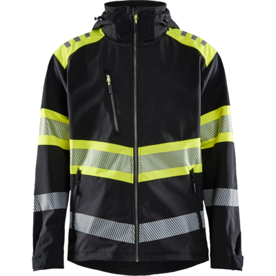 Blåkläder 44942513 Klasse 1 Softshelljakke Svart/Hivis Gul XL Blåkläder 44942513 Klasse 1 Softshelljakke Svart/Hivis Gul XL
