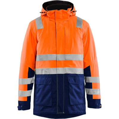 Blåkläder 44951987 Hi-Viz Parkas Hivis Oransje/Marineblå XL Blåkläder 44951987 Hi-Viz Parkas Hivis Oransje/Marineblå XL