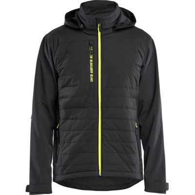 Blåkläder 47432513 Vanntett Jakke Svart/Hivis Gul XL Blåkläder 47432513 Vanntett Jakke Svart/Hivis Gul XL