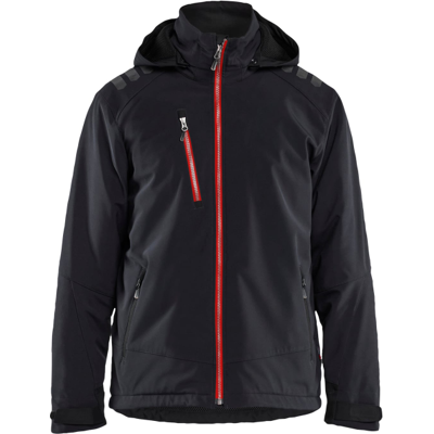 Blåkläder 47502513 Vanntett Softshelljakke Svart/Rød XL Blåkläder 47502513 Vanntett Softshelljakke Svart/Rød XL