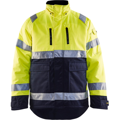 Blåkläder 48281900 Klasse 3 Jakke Hivis Gul/Marineblå L Blåkläder 48281900 Klasse 3 Jakke Hivis Gul/Marineblå L