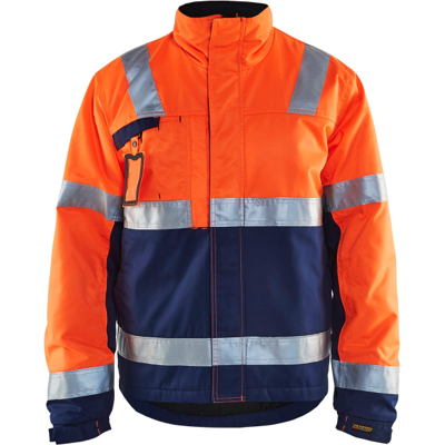 Blåkläder 48621811 Hi-Viz Jakke Hivis Oransje/Marineblå XL Blåkläder 48621811 Hi-Viz Jakke Hivis Oransje/Marineblå XL