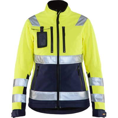 Blåkläder 49022517 Hi-Viz Softshelljakke Hivis Gul/Marineblå S Blåkläder 49022517 Hi-Viz Softshelljakke Hivis Gul/Marineblå S