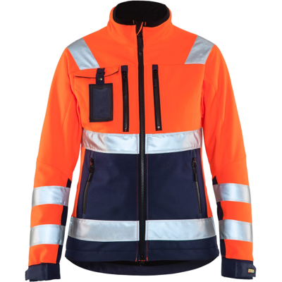 Blåkläder 49022517 Hi-Viz Softshelljakke Hivis Oransje/Marineblå S Blåkläder 49022517 Hi-Viz Softshelljakke Hivis Oransje/Marineblå S