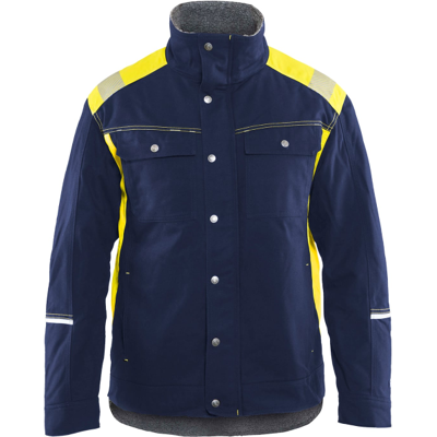 Blåkläder 49151370 Vanntett Jakke Marineblå/Hivis Gul XL Blåkläder 49151370 Vanntett Jakke Marineblå/Hivis Gul XL