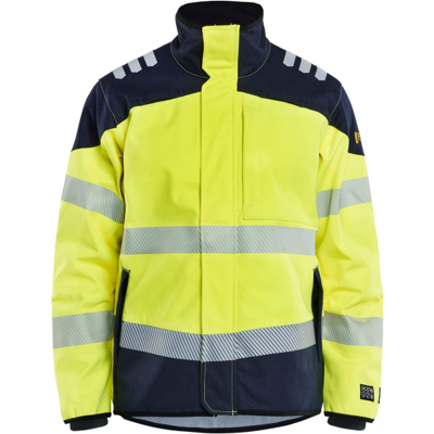 Blåkläder 49481560 Multinorm Softshelljakke Hivis Gul/Marineblå XL Blåkläder 49481560 Multinorm Softshelljakke Hivis Gul/Marineblå XL