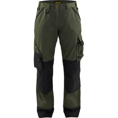 Blåkläder 71541835 Dame Arbeidsbukse Militærgrønn/Svart C38 Blåkläder 71541835 Dame Arbeidsbukse Militærgrønn/Svart C38