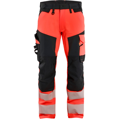 Blåkläder 11241648 Klasse 2 Arbeidsbukse Hivis Rød/Sort C50 Blåkläder 11241648 Klasse 2 Arbeidsbukse Hivis Rød/Sort C50