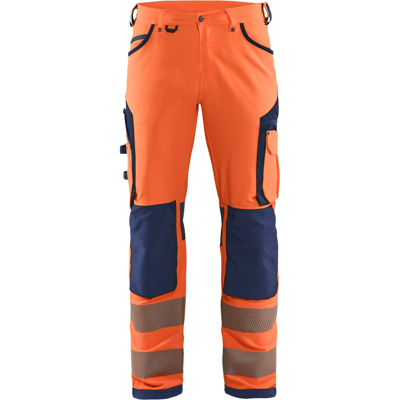 Blåkläder 11971642 Klasse 2 Arbeidsbukse Hivis Oransje/Marineblå C44 Blåkläder 11971642 Klasse 2 Arbeidsbukse Hivis Oransje/Marineblå C44
