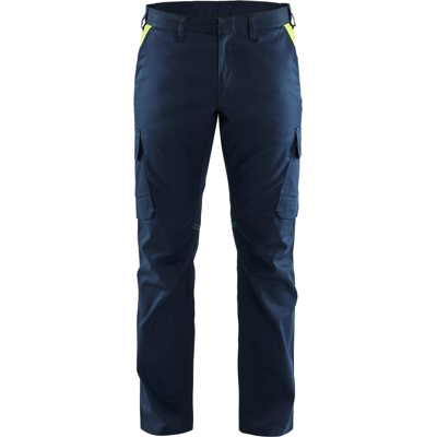 Blåkläder 14441832 Stretch Arbeidsbukse Mørk marineblå/hivisgul D124 Blåkläder 14441832 Stretch Arbeidsbukse Mørk marineblå/hivisgul D124