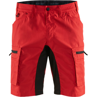 Blåkläder 14491845 Stretch Arbeidsshorts Rød svart C56 Blåkläder 14491845 Stretch Arbeidsshorts Rød svart C56