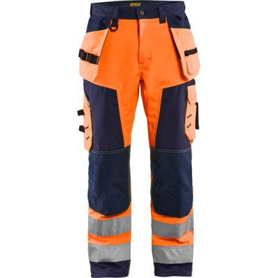 Blåkläder 15672517 Klasse 2 Softshellbukse Hivis Oransje/Marineblå D100 Blåkläder 15672517 Klasse 2 Softshellbukse Hivis Oransje/Marineblå D100